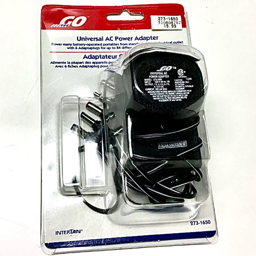 GO Universal AC Power Adapter (Model: 273-1650)